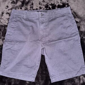 Express Men's navy blue Flat Front Shorts